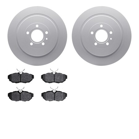 Dynamic Friction Co 4502-99207, Geospec Rotors with 5000 Advanced Brake Pads, Silver 4502-99207